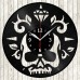 Vinyl Record Clock Skull