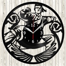 Martial Arts Vinyl Record Clock 