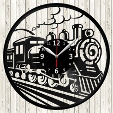 Railway Vinyl Record Clock 