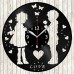 Vinyl Record Clock Love