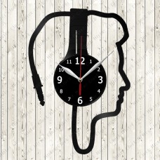 Vinyl Record Clock Headphone