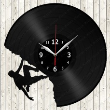 Vinyl Record Climbing Clock 