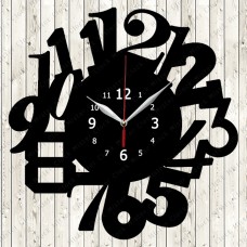 Vinyl Record Clock Number