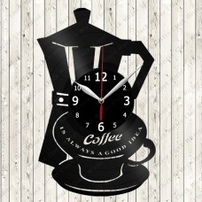 Vinyl Record Clock Coffee