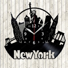 Vinyl Record Clock New York