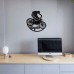 Bicycle Vinyl Record Clock 