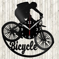 Bicycle Vinyl Record Clock 