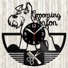 Vinyl Record Clock  Dog Grooming Salon