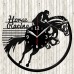 Horse Racing Vinyl Record Clock 