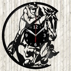 Horse Racing Vinyl Clock 