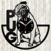 Pug Life Vinyl Record Clock 