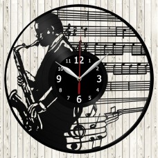 Vinyl Record Clock Jazz Music