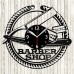 Barber shop Vinyl Record Clock 