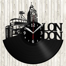 London Vinyl Record Clock 