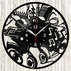 Music Vinyl Record Clock 