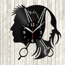 Vinyl Record Clock Hairdresser Barber