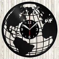 Earth Vinyl Clock 