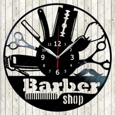 Vinyl Record Clock Barber Shop