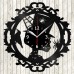 Vinyl Record Clock Skull