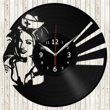 Nurse Vinyl Record Clock 