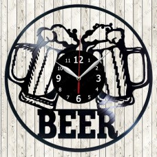 Vinyl Record Clock Beer