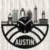 Austin Vinyl Record Clock 