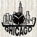 Chicago Vinyl Record Clock 