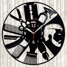 Vinyl Record Clock Hairdresser Barber