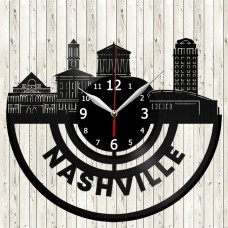 Nashville Vinyl Record Clock 