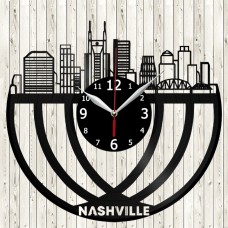 Nashville Vinyl Clock 