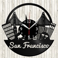 San Francisco Vinyl Record Clock 