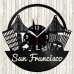 San Francisco Vinyl Record Clock 