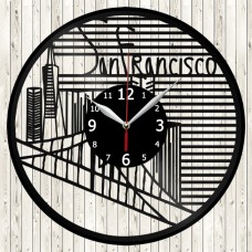 San Francisco Vinyl Clock 