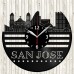 San Jose Vinyl Record Clock 