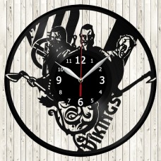 Vikings Vinyl Record Clock 