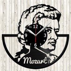 Wolfgang Amadeus Mozart Vinyl Record Clock 