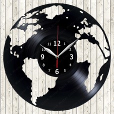 Vinyl Record Clock Planet