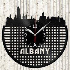 Albany City Vinyl Clock 
