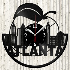 Atlanta City  Vinyl  Clock 