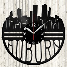 Auburn  Vinyl  Record  Clock 