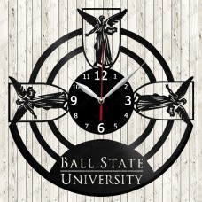 Ball State University Vinyl  Clock 