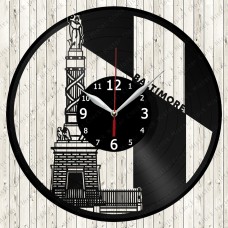 City Baltimore Vinyl  Record  Clock 