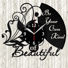 Be Your Own Kind Of Beautiful Vinyl Clock 