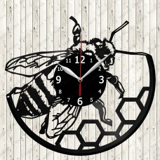 Bee Vinyl Record Clock 