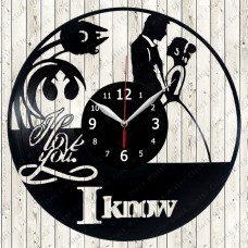 Vinyl Record Clock I Love You