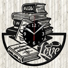 Book Lover Vinyl Clock 