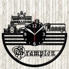 Brampton City Vinyl  Record  Clock 