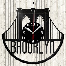 Brooklyn City Vinyl  Record  Clock 