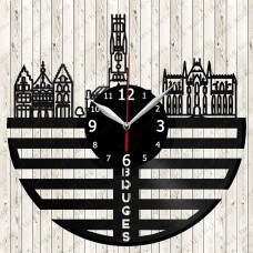 Bruges City Vinyl  Record  Clock 