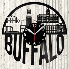 Buffalo City Vinyl  Record  Clock 